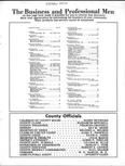 Table of Contents, Iowa County 1960